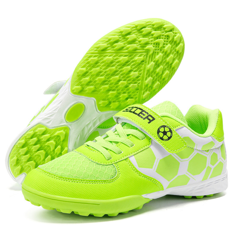 Zapatillas de Fútbol Infantiles con Cierre Adhesivo TF de PU y Malla Transpirables para Tierra image 3