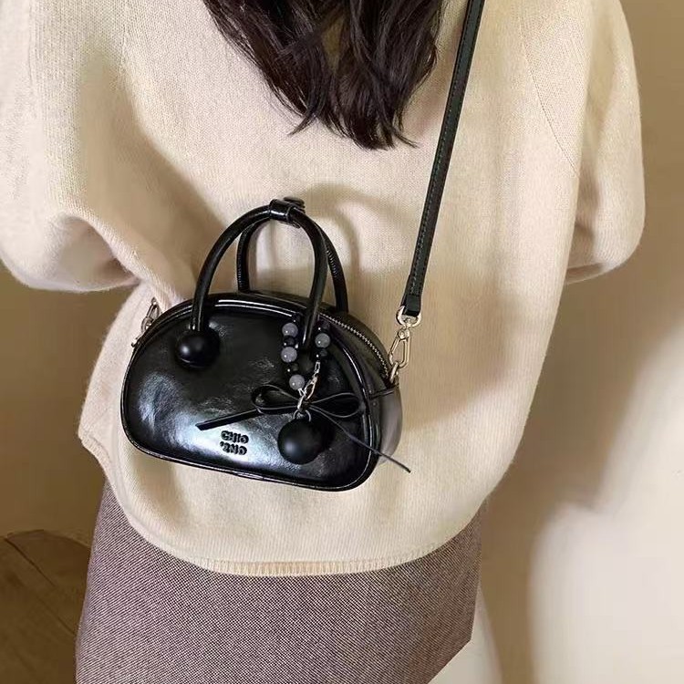 Nanfeng Chlo2nd Sweet Date Genuine Leather Pillow Bag - Exquisite Small Handbag, Wedding Bag, Shoulder & Crossbody Bag For Women - Thumbnail 4