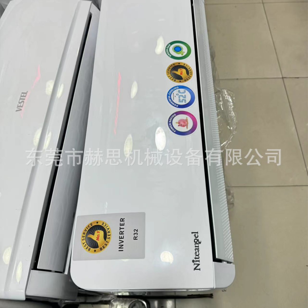 Aire acondicionado de comercio exterior Inglés Inverter Home Colgador de primera clase Eficiencia energética Negro 1.5 HP 12000BTU Split AC