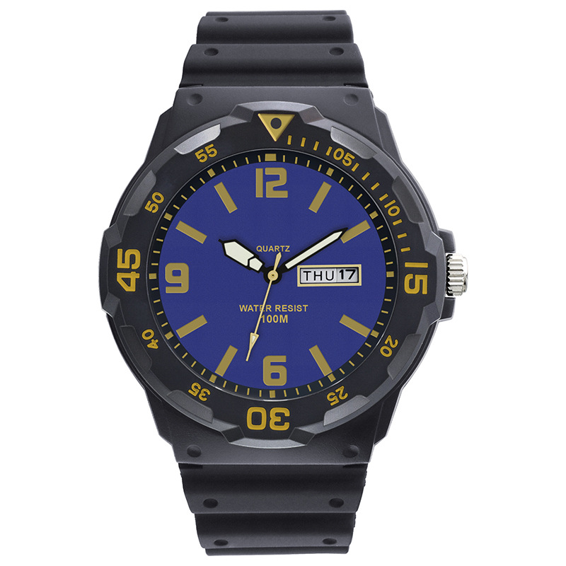Children's watch Simple fashion hipster Student waterproof quartz watch Teen Dual Calendar quartz watch_viptrois.com