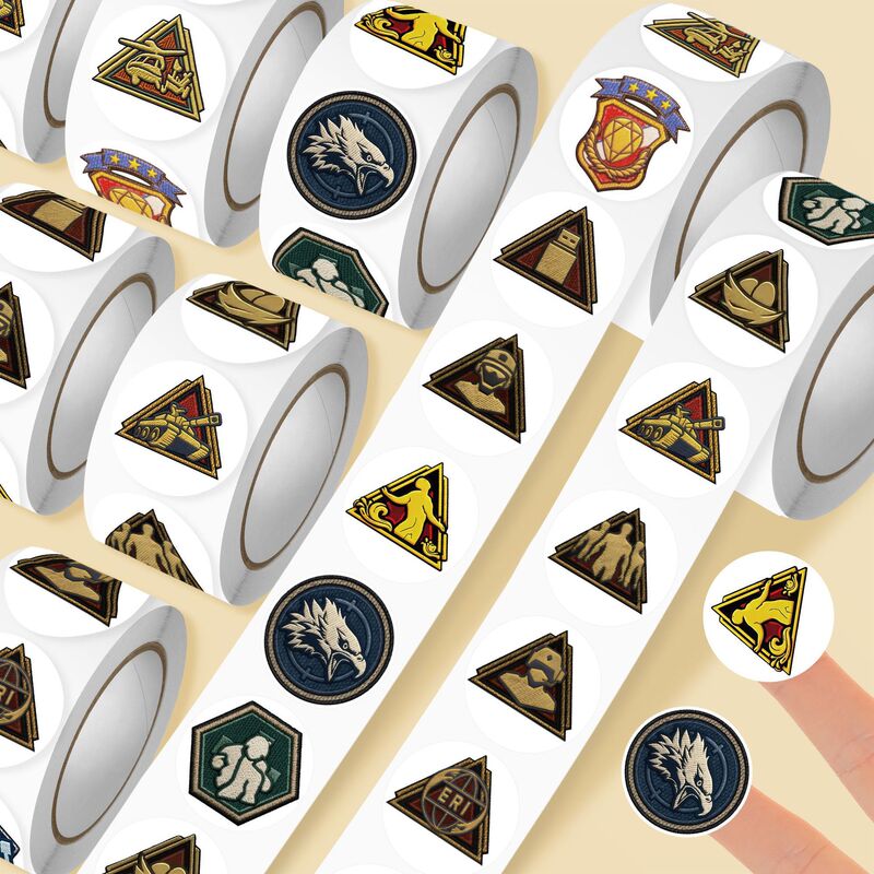 New Creative Delta Badge Roll Stickers Popular Game Delta Action Operator Exclusive Badge Stickers