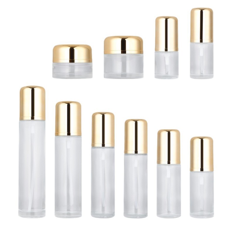 海迷120ml-20ml化粧品プレスボトル50g30gクリームボトルスキンケアガラスボトル海外人気商品|undefined