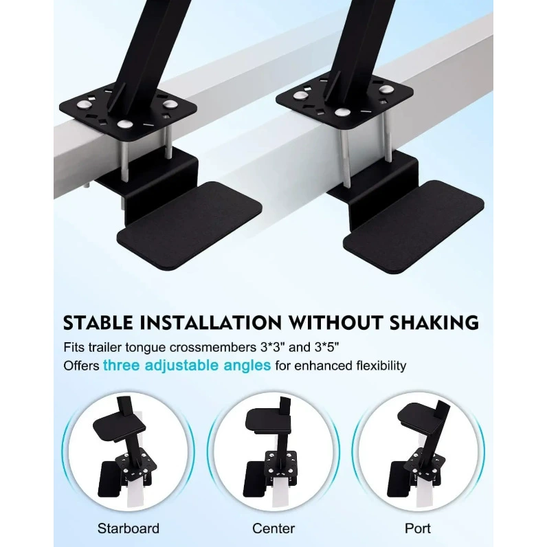 Heavy non-slip marine safe trailer, work handle