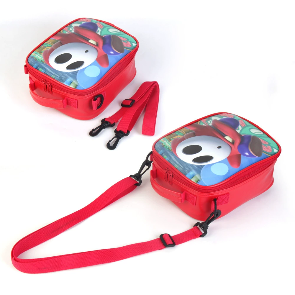 (Cross-border trading), cartoon polyurethane handheld lunch box for students one shoulder