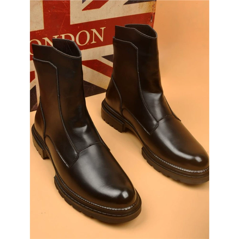 Мужские сапоги новые высокие кожаные ботинки Челси сапоги