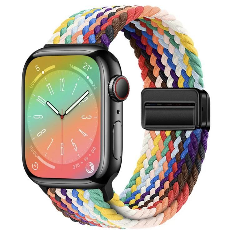 xDfind para reloj de Apple absorción incorporada de retorno de nylon correa trenzada 38 - 49mm universal