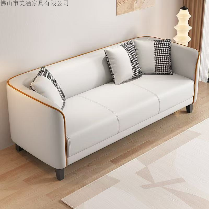Italian Light Luxury Cat Claw Cloth Sofa Small Apartment Living Room Double Rental Room Bedroom Apartment Simple Modern Large Sofa
