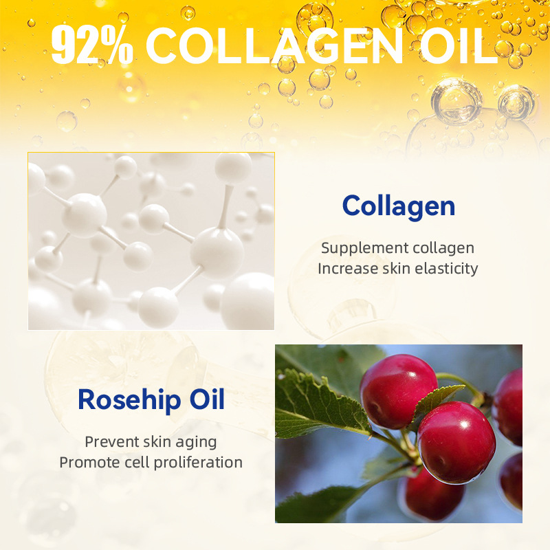 Disaar Cross-border Bone Collagen body oil Moisturizing Hydrating Brightening body Massage oil Wholesale body oil