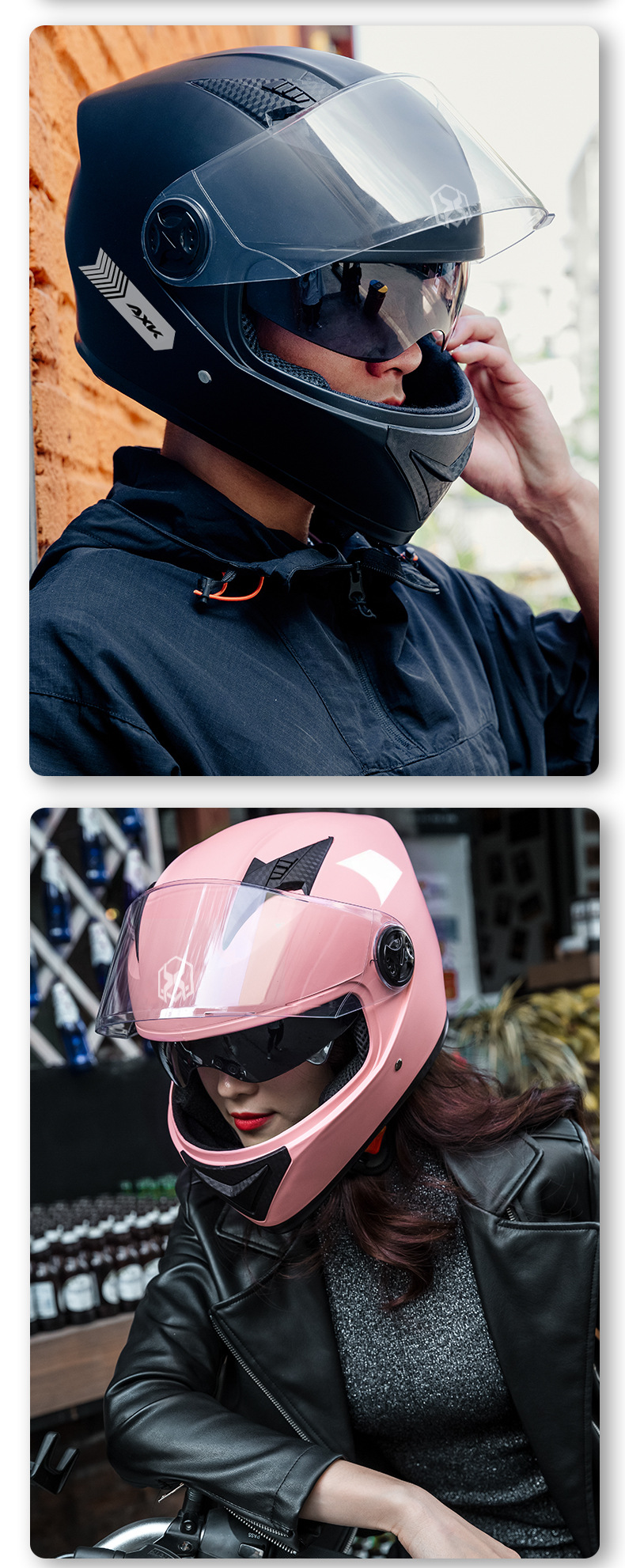 Suitable for 3C Certified New National Standard Electric Motorcycle Helmets for Men and Women, Winter Warm Full-Face Helmets for All Seasons Battery Vehicles
