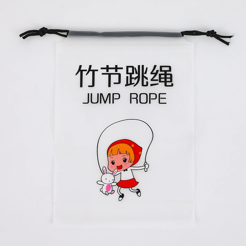 Jump rope, bamboo cloth bag non-woven cloth, matte plastic steel wire