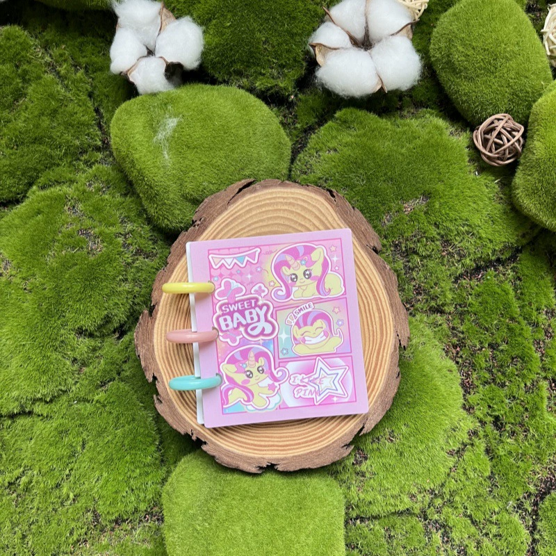 Новый милый пони Poly грибная пуговица книга для девочек с высоким цветом 3 дюйма