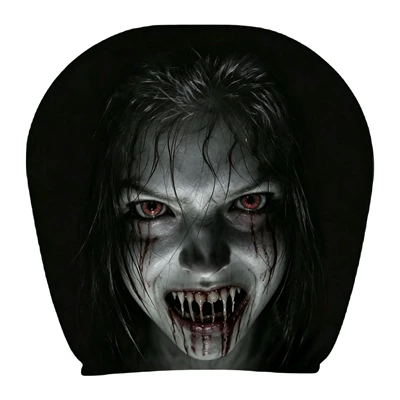 Universal seat cover – Character Dark Style Headrest Cover - 37-double-sided-printing-1pc-26cm28cm