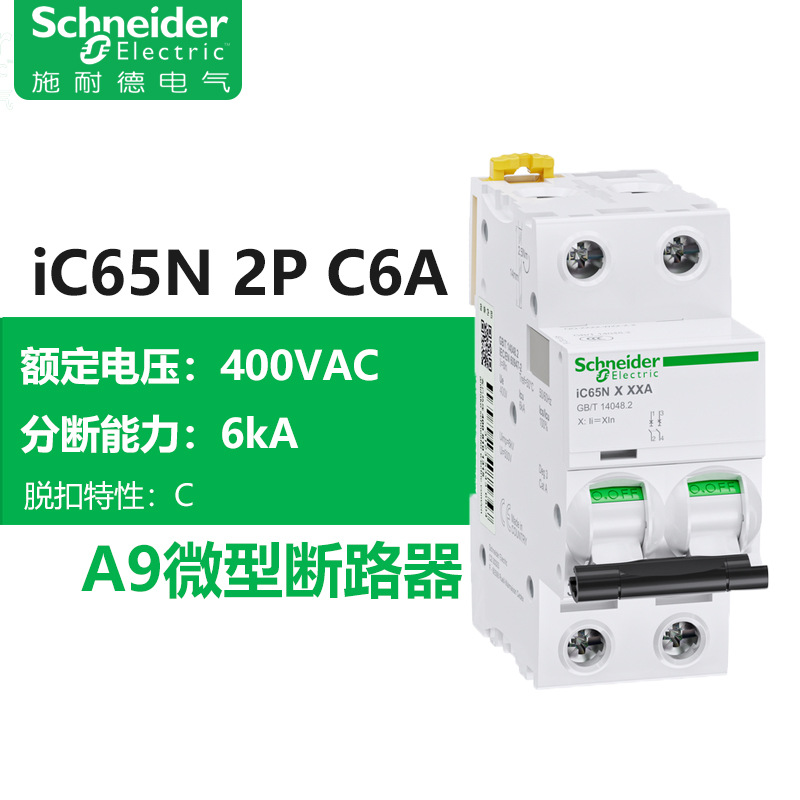 Interruptor de Circuito Miniatura para el Hogar Schneider, Interruptor de Circuito IC65N, Interruptor de Circuito Tipo A9 C 2P4Pc16a, Interruptor de Aire image 15