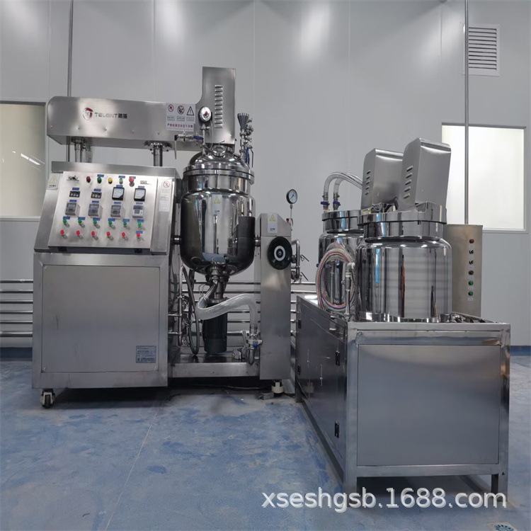 处理二手化妆品设备 真空均质乳化机 液压升降式乳化机组 乳化锅