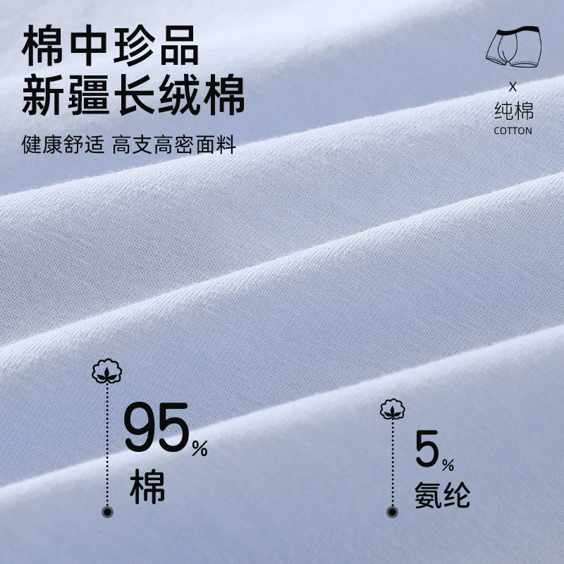 Ropa interior de los hombres algodón antibacteriano transpirable Boxer shorts cabeza adolescentes más tamaño Boxer shorts ropa interior de algodón hombres