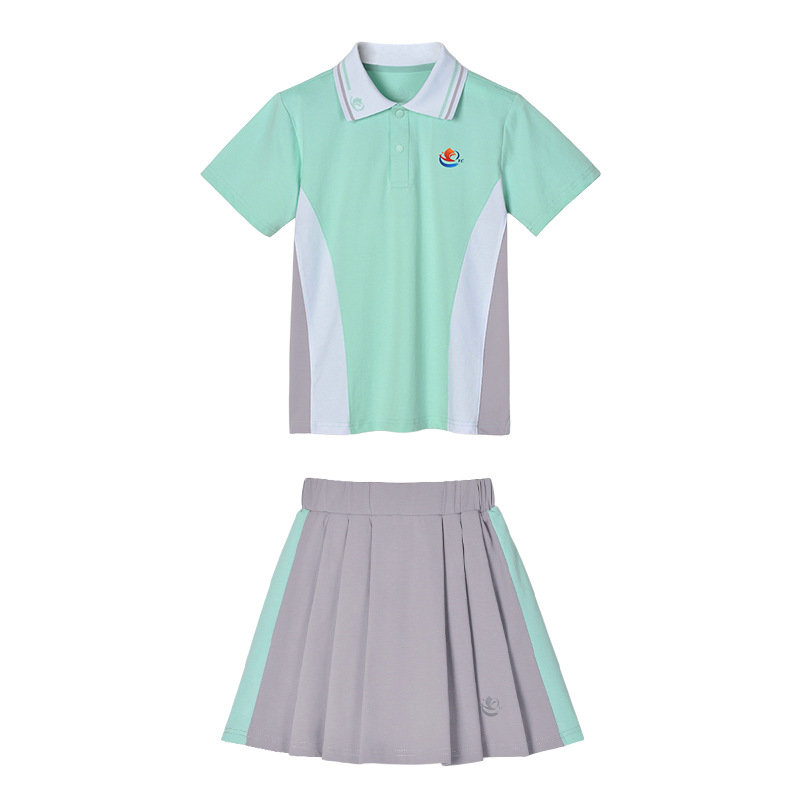 Suit [short sleeves + girls skirt] / 100cm