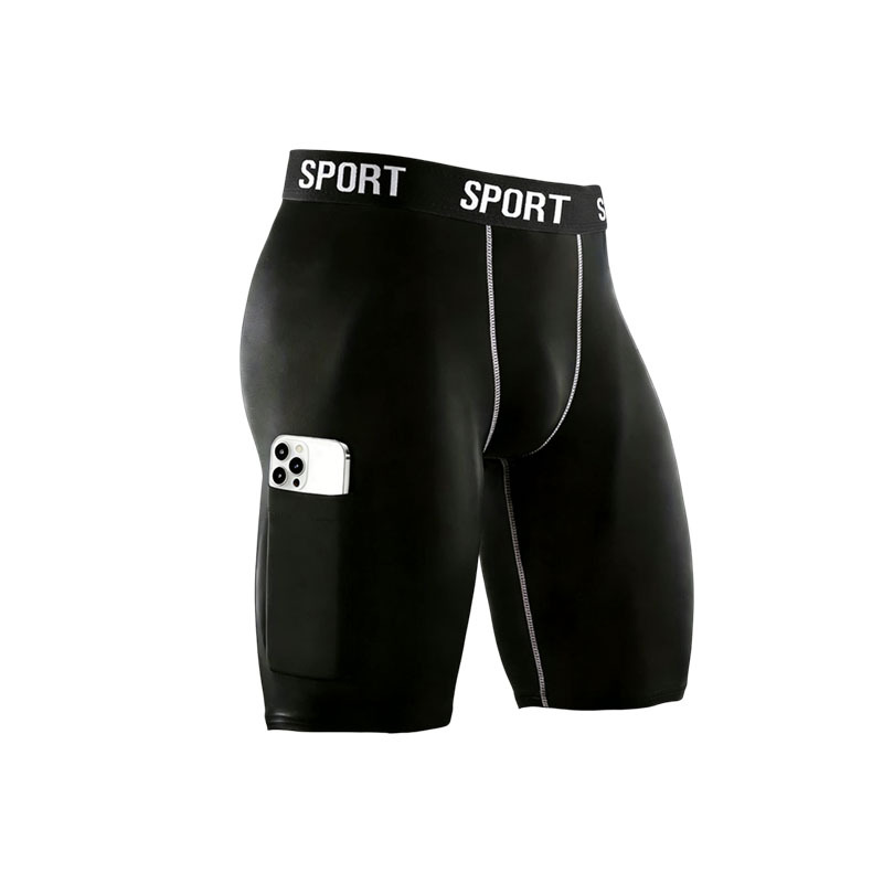 Pantalones interiores de hombre transfronterizas alargadas pantalones interiores deportivas de hombre anti-desgaste piernas de bolsillo anti-desgaste entrepierna larga para correr