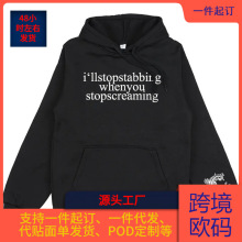 ���羳ŷ�롿CHIODOS I'll Stop Stabbing Hoodies Fashion Long
