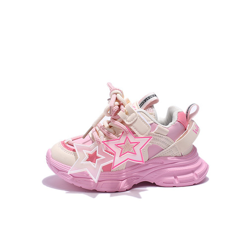 Children's Shoes  Autumn Medium and Large Kids Breathable Sports Shoes Father's Shoes for Girls and Boys Running Shoes Trendy