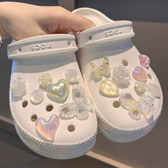 Xiaohongshu style hole shoe accessory shoe flower shoe buckle DIY detachable decorative buckle clip accessory cross accessory