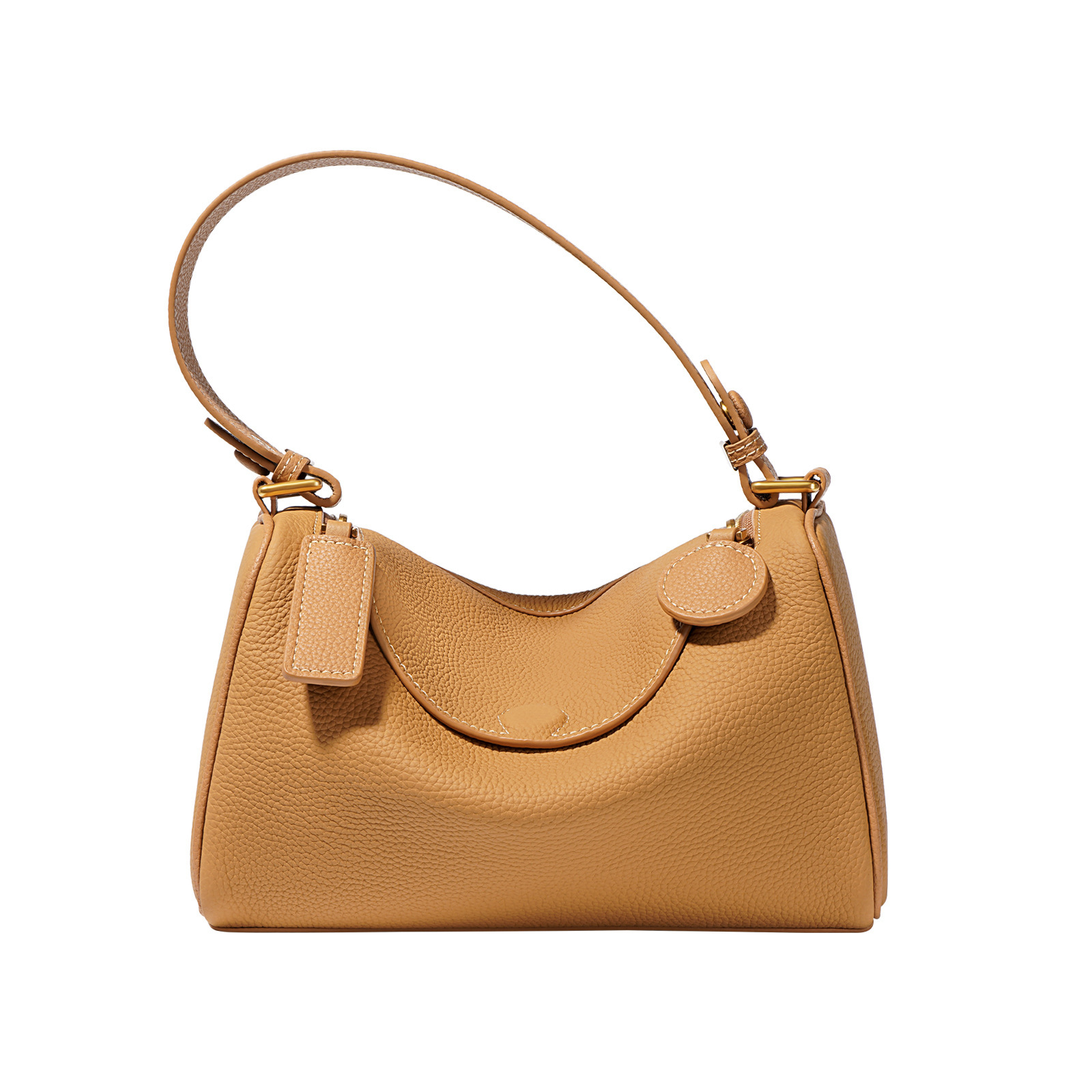 Women's 2025 New Top Grain Cowhide Commuter Versatile Crossbody Bag Luxury Genuine Leather Shoulder Pillow Bag - Thumbnail 5