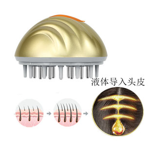 Export 2 in 1 Laser Radio Frequency Hair Comb Essential Oil Applicator Factory Wholesale Scalp Cleaning Hair Comb Export