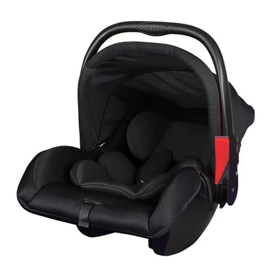 Baby Basket-Type Child Safety Seat Car Newborn Baby Sleeping Basket Car Portable Cradle (Car child safety seat) - black-double-layer