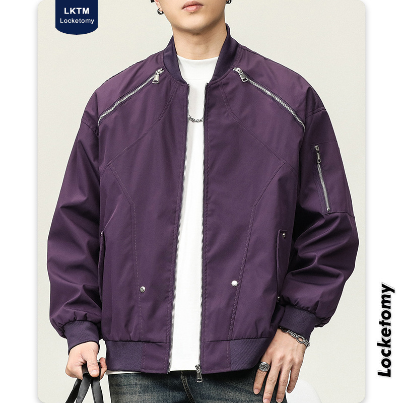 Ropa de hombre lktm #2023 Otoño e Invierno nueva American High Street Workwear chaqueta hombres ins suelta marca de moda piloto chaqueta