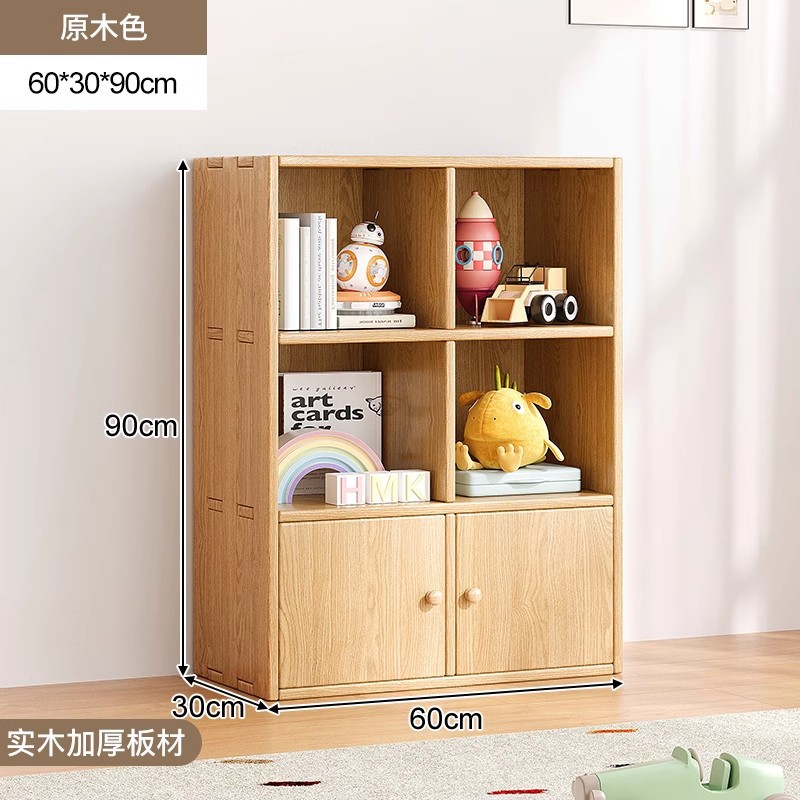 Gabinete bajo de madera maciza esquina de piso estantería estrecha gabinete lateral contra la pared estantería pequeña no ocupa espacio armario de almacenamiento simple