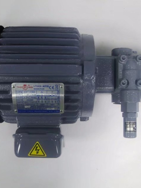 冷墩机润滑2HB摆线齿轮泵代替NOP油泵电机TOP212HBVB