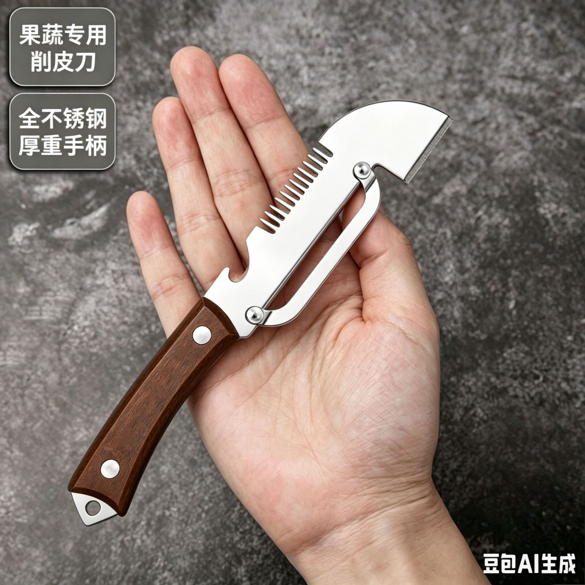 Nuevo cuchillo para cortar cebollas y piel de caña de azúcar, cuchillo de pelado especial para cocina, cuchillo de pelado de calabaza comercial de espesamiento