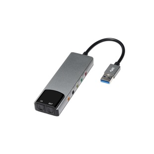 USB Laptop Desktop Computer Audio 5.1 Channel USB Optical Fiber Sound Card Voice Chat Game External Sound Card