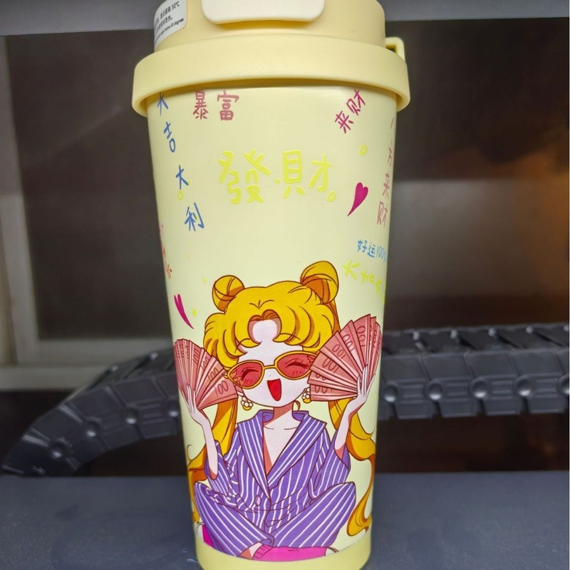 时尚铃兰咖啡杯卡通不锈钢保温杯 高颜值车载便携吸管水杯礼品网|undefined