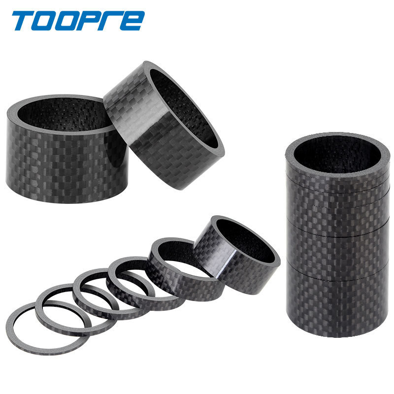 Mountain Bike Stem Washer Carbon Fiber Road Bicycle Front Fork Headset Riser Gasket 28.6mm Front Gasket