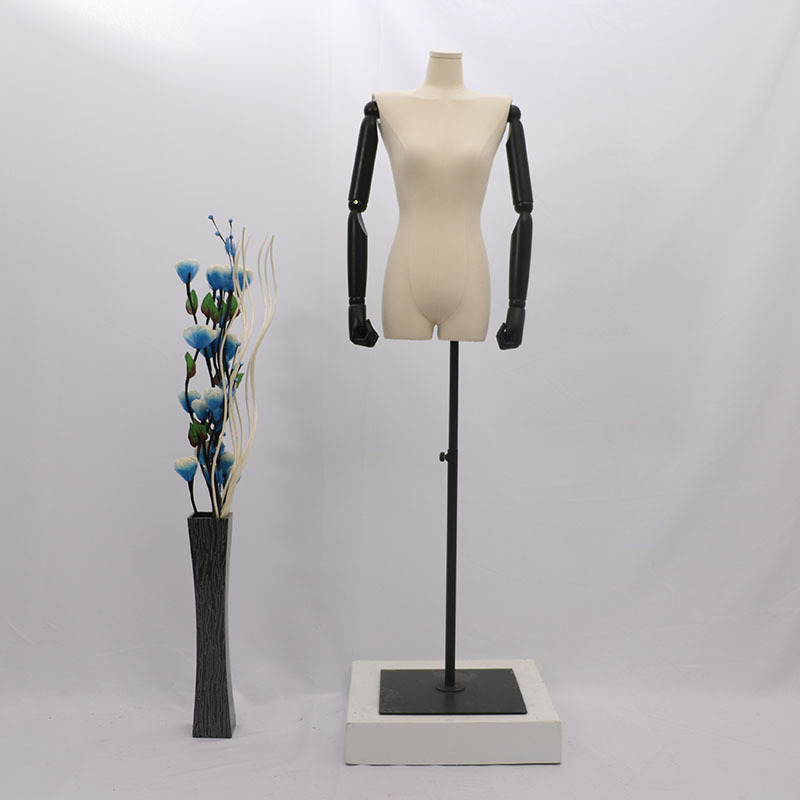 Hombro plano modelo femenino venta al por mayor tienda de Ropa Accesorios modelo de ropa de mujer estante maniquí soporte de exhibición modelo de media longitud