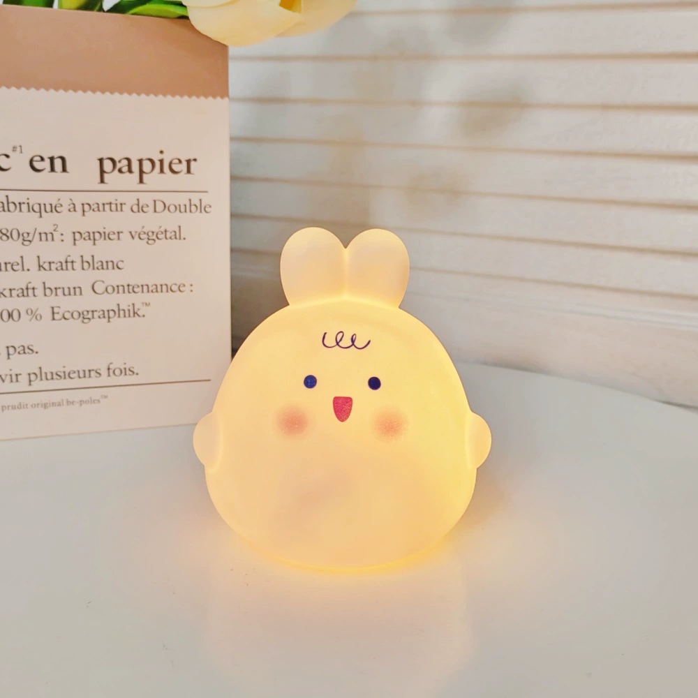 LED Cartoon Night Light, Battery-Powered Cute Animal Lamp, Bedside Desk Decor, 7–11 cm