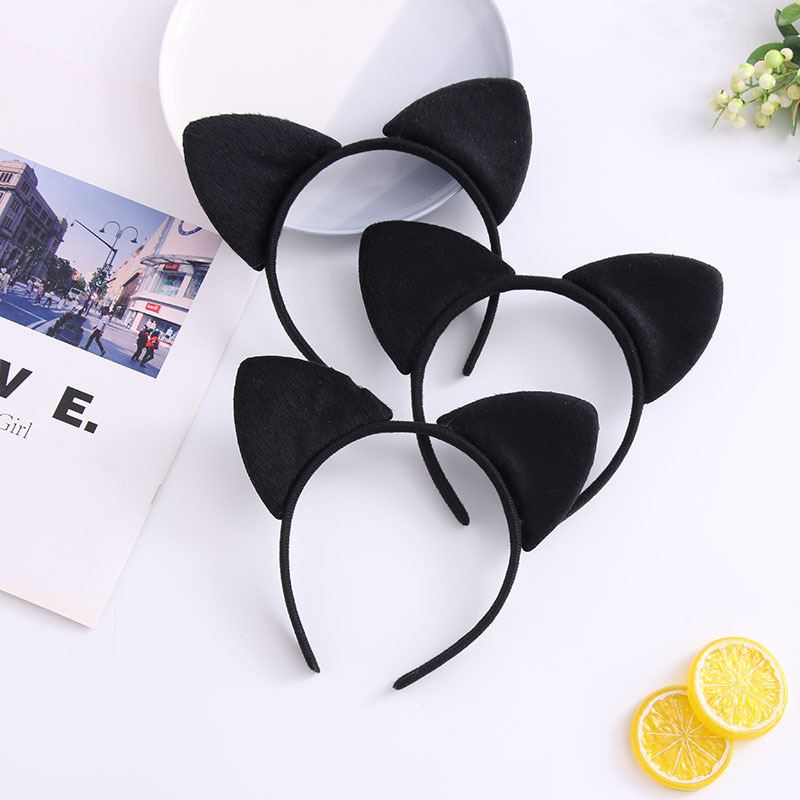 Factory Direct Supply Cat Ear Headband Korean Style Adult and Kidsren Cartoon Cute Headwear Masquerade Performance Supplies