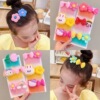 Cartoon cute children's bangs with bow, hairpins, non-slip hair accessory