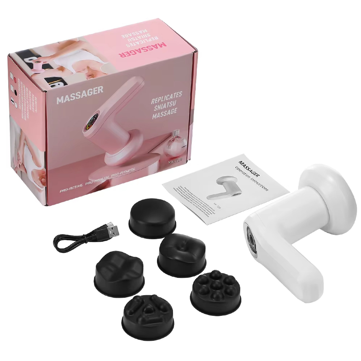masajeador transfronterizo máquina de empuje de grasa eléctrica relajación masaje muscular vibración masajeador doméstico