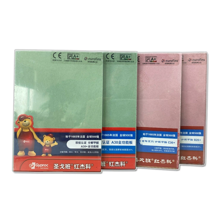 Фабричная продажа plaster plate San Goban Red Jieko A30+расщепление формальдегид-без огнеупорная водостойкая лёгкая сталькиль
