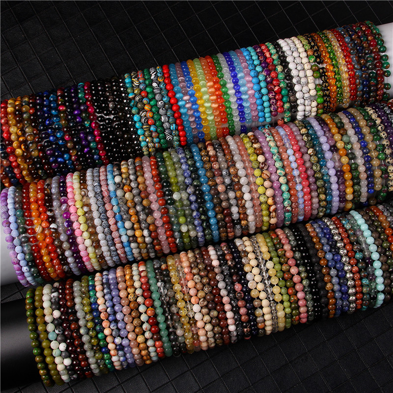 Mode Couleur Unie La Pierre Naturelle Perlé Bracelets display picture 5