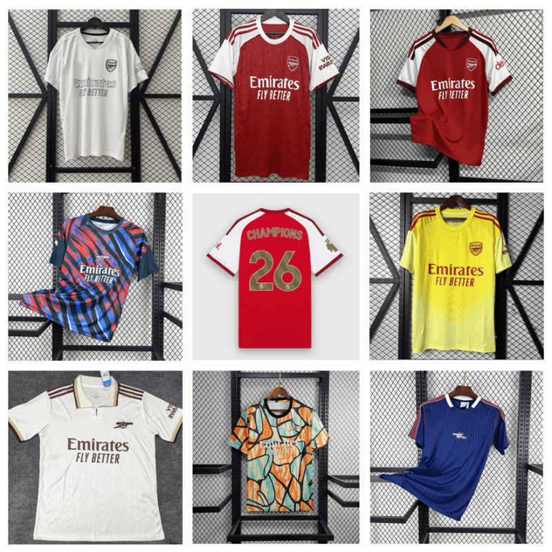 2526 Arsenal Jersey Short-Sleeved Pre-Match Training Uniform Home and Away Special Edition 23 Saka Goalkeeper Retro Football Uniform 2526 Arsenal Jersey Short-Sleeved Pre-Match Training Uniform Home and Away Special Edition 23 Saka Goalkeeper Retro Football Uniform