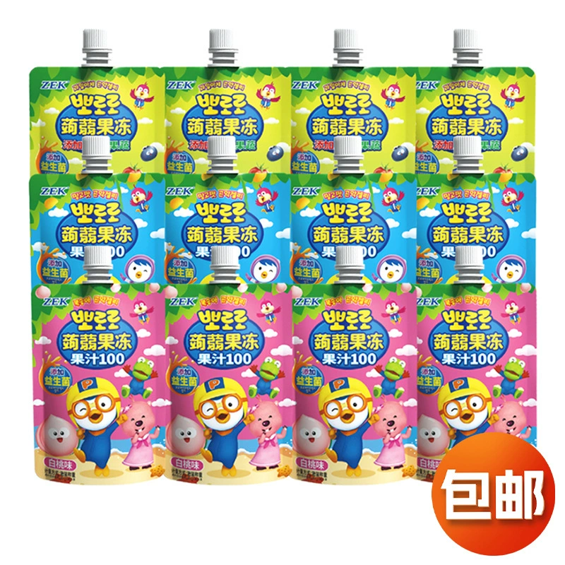 ZEK настойка всасывает желейный сок с белым персиком и овощами с ароматом манго с добавлением пробиотиков для детей