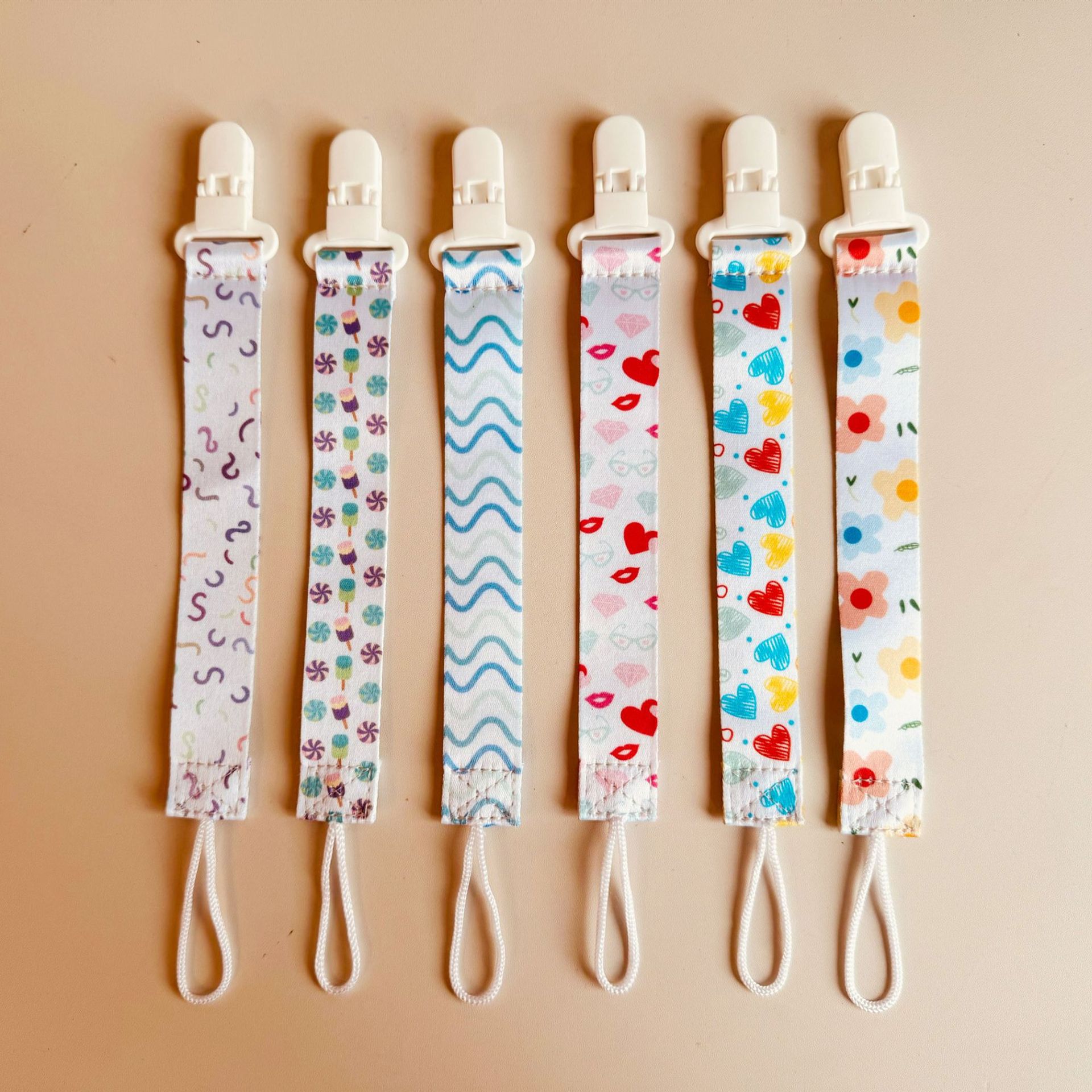 Clip de chupete para bebé, cadena anti-caída, cordón, cadena de chupete, hebilla de seguridad para bebé