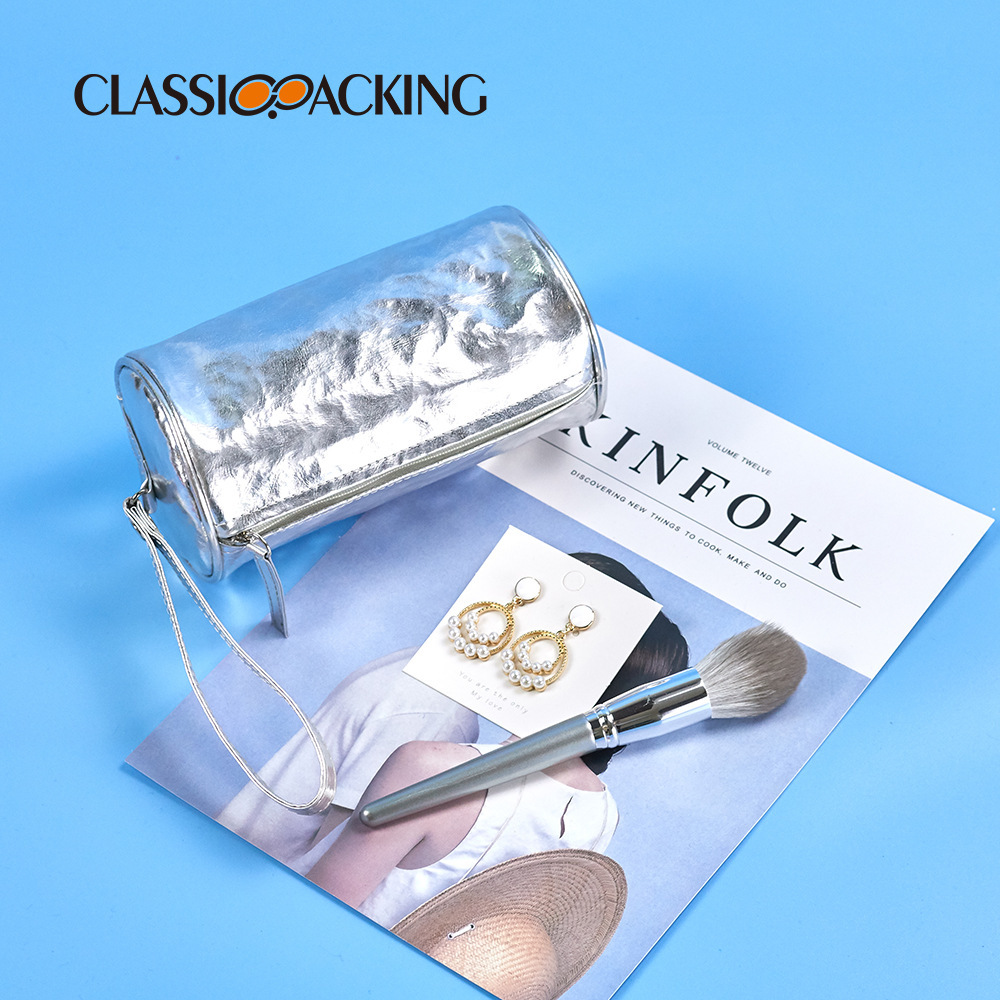 Pincel de maquillaje portátil portátil, cilindro, bolsa de cosméticos, cosméticos de viaje en el hogar, lavado multifuncional impermeable de gran capacidad