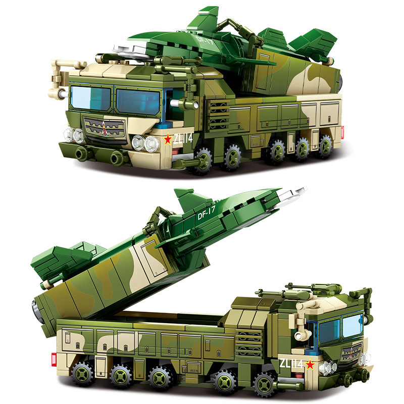 森宝105597ミサイルシリーズ東風17火軍文創組み立て軍事小粒積み木玩具少年|undefined