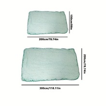 Heavy duty green truck cargo net durable polyethylene mesh