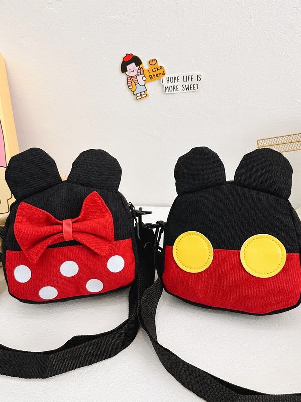 Bolsos de lona de dibujos animados lindos japoneses para niños, bolsas de cambio para niños divertidos, bolsas de ocio para estudiantes de hombro único