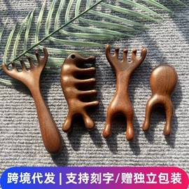 木质工艺品;经络保健器材;美发梳