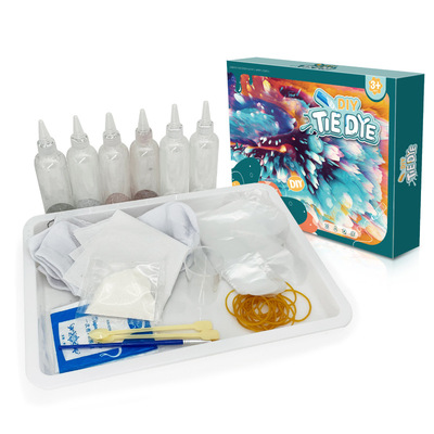 亚马逊 tie dye kit扎染套装染色粉外贸扎染颜料DIY玩具扎染颜料